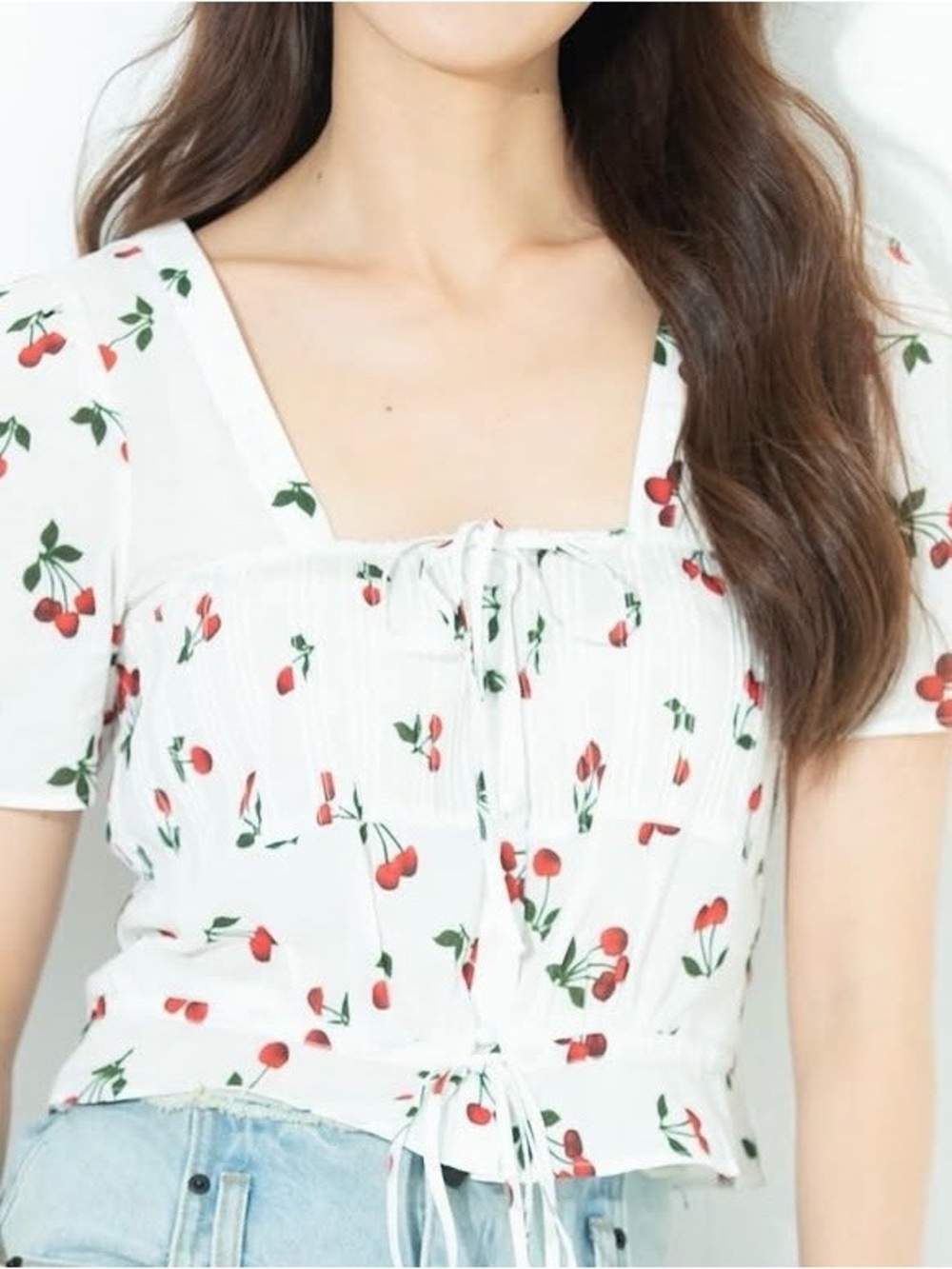 The Kooples Cherry Cotton Top
